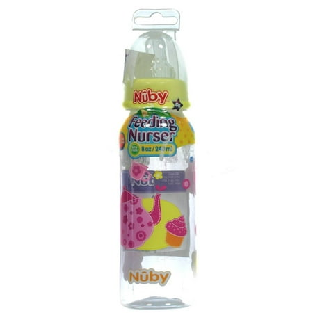 Nuby  Teatime  Feeding Nurser Bottle (8 oz.) - yellow  one size