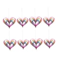 thumbnail image 1 of 8 guirnaldas de papel en forma de corazón para compromiso, propuesta, adornos de corazón 3D para el Día de Valentín, Día de Madre y fiesta. multicolor, 1 of 8