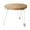 Yellow, variant on Homenest Yellow Foldable Small Round Table, 2-Tier Wood Storage Side Table, Portable Folding Coffee Table, Compact Bedside Nightstand, Indoor Outdoor, 11.81x11.81x11.81in