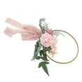 thumbnail image 1 of Artificial Floral Wreath,Artificial Succulents Wreath Iron Greenery Wreath Artificial Succulents Wreath High-End Performance, 1 of 12