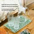 thumbnail image 2 of Kripyery Serving Tray Hollow Draining Board Nordic Style Water Cup Coffee Mug Storage Shelf for Office, 2 of 8
