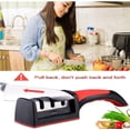 thumbnail image 4 of RyNova 4-Stage Professional Kitchen Knife Sharpener - Portable Ceramic Whetstone & Manual Steel Sharpening Tool, 4 of 8