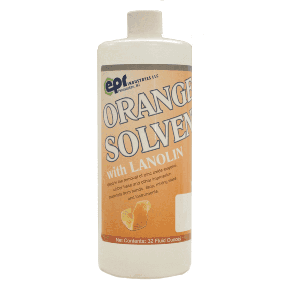 House Brand CE120 Orange Dental Solvent with Lanolin Quart Bottle 32 Oz