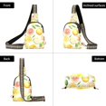 thumbnail image 7 of FORMRS Womens Crossbody Sling Bag Travel Daypack Shoulder Chest Backpack, Candy Lemon, 7 of 7