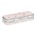 thumbnail image 2 of Plastic Pencil Box Large Capacity Pencil Boxes Clear Boxes with Snap-Tight Lid Stylish Office Supplies Storage Organizer Box Pink Cartoon Puppy Pattern, 2 of 7