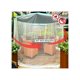 thumbnail image 4 of Mosquitera para sombrilla de patio de 7,5 a 11 pies/300 x 230, malla de poliéster para sombrilla, mosquitera universal para sombrilla con puerta con cremallera y cuerda ajustable, C, 4 of 5
