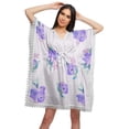 thumbnail image 1 of Moomaya Robe Courte de Caftan de Plage, Robe de Couverture Imprimée, Kaftan pour Femmes, Tenue de Plage, Couverture, 1 of 4