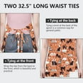 thumbnail image 6 of Halloween Cat Apron-Garden Aprons for Women with Pockets-Cotton Linen Waterproof Kitchen Cooking Gardening Aprons Adjustable for Kitchen,Cooking,BBQ and Salon 32"x27", 6 of 7