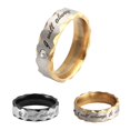 thumbnail image 4 of Jumpingount Siempre estará Parejas de acero inoxidable Carta Compromiso Anillos de promesa de boda Joyería Ropa, zapatos y accesorios Miscelánea No.08, 4 of 6