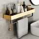 thumbnail image 4 of Estante de ducha con barra for toallas, organizador de ducha de aluminio montado en la pared con gancho, 4 of 6