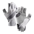 thumbnail image 1 of Guantes de ciclismo de medio dedo sin dedos a prueba de golpes para bicicleta, correr, conducir Gris L, 1 of 9