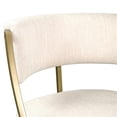 thumbnail image 5 of Mina 25in. Counter-Height Metal Bar Stool with Back- Antique Brass, 5 of 6