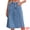 Light Blue, variant on Women's A Line Back Waist Knee Length Jean Skirts Small Blue