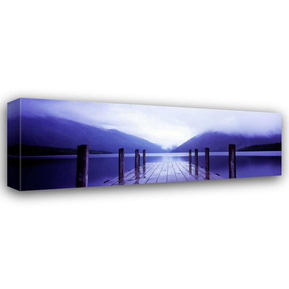 Bob Stefko 24x11 Gallery Wrapped Canvas Wall Art Titled - Serene Dock I