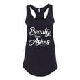 thumbnail image 2 of Wild Bobby Beauty From Ashes Isaiah 61:3 Inspirational/Christian Women Racerback Tank Top, Black, Small, 2 of 5
