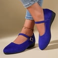 thumbnail image 4 of Mary Jane Flats for Women Dressy Comfortable Round Toe Ballet Flats Buckle Strap Retro Mary Jane Shoes Casual Dress Shoes for Women Womens Business Casual Shoes Office Shoes for Women Womens Shoes 40, 4 of 9