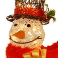 thumbnail image 3 of Pre-Lit 27" White Rattan Snowman, 3 of 4