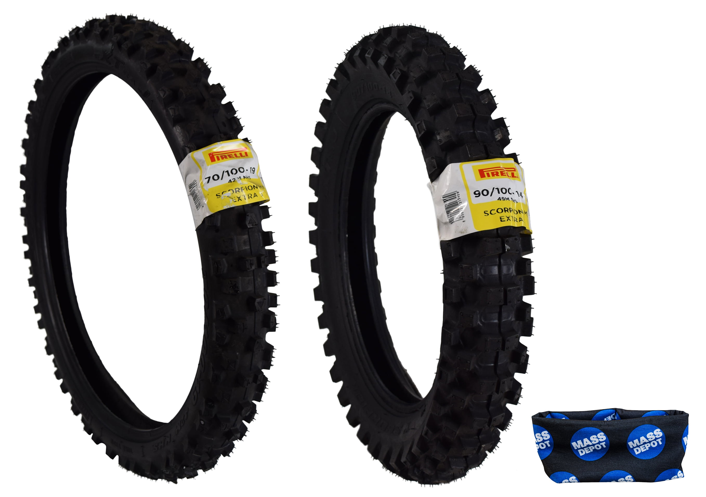 70/100-19 Front 90/100-16 Rear Motocross Mini Tyre Set Tubes For Dirt Pit Bike 