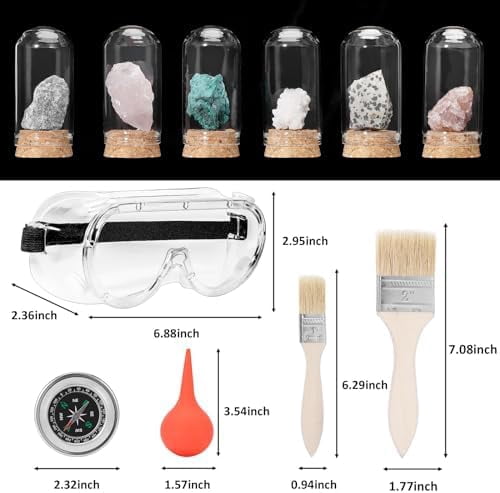 25 PCS Geology Rock Pick Equipment Kit, 28 oz. Rock Pick Hammer with 12" Mason Chisel, Safety Glasses, Whistle, Jewelers loupe, Tool Set for Hounding, Gold Mining & Prospecting, Stone Breaking$$