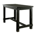 thumbnail image 2 of Furniture of America Freiden Rustic Counter Height Dining Table, Antique Black, 2 of 7