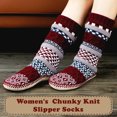thumbnail image 2 of Womens Fuzzy Socks Non Slip Grips, Cozy Slipper Socks for Women, House Sock Shoes, Warm Gifts, Adult Size 9-10, 2 of 5