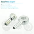 thumbnail image 5 of Unique Bargains 6mm ID 6mm OD Universal Banjo Fitting Fuel Line Adapter Connector for Motorcycle Car 2 Set, 5 of 6