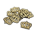 thumbnail image 1 of 10 Uds Parche Bordado Bling Bling Corona Dorado DIY Para Ropa Bolsos Sombreros, 1 of 12