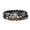 Larvikite, variant on Gemstone Jasper Tiger Eye Obsidian Layered Hematite Bracelet Stretch Jasper T79