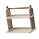 thumbnail image 4 of Soporte para tazas de café, organizador de cosméticos para baño, organización que ahorra espacio, multiusos Crema blanca de 2 capas, 4 of 9