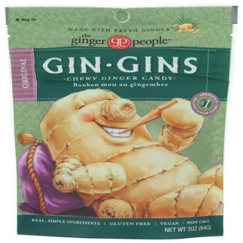 Ginger People - Gin Gins Chewy Ginger Candy Original Flavor - 3 oz.