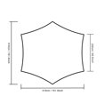 thumbnail image 2 of Soidarity Toldo de soporte para tienda de campaña, carpas de lona plegables multifunción, refugio solar a prueba de lluvia, fácil carpas Naranja Toldo hexagonal, 2 of 6