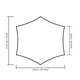 thumbnail image 2 of Sonducket Toldo Carpa Soporte seguro Poste Cuerda Peg Carpas de lona Refugio solar multifunción Toldo de fácil almacenamiento Camping al aire carpas Naranja Toldo hexagonal, 2 of 6