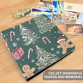 thumbnail image 4 of FORMRS 3 Ring Photo Album 4"x6" Self Adhesive Large Capacity PU Leather Cover, Red Christmas Gingerbread, 4 of 8