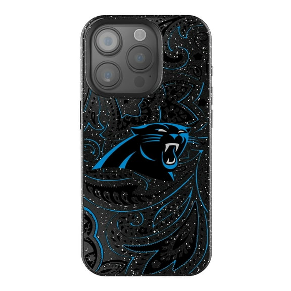 Keyscaper Carolina Panthers Paisley Bling iPhone Case