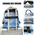 thumbnail image 4 of JIALIOU Mini Backpack Purse for Women Quilted Casual Daypack Small Travel Shoulder Bag, White Wolf with Gems, 4 of 7