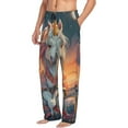 thumbnail image 6 of Honiee Starry Sky Cute Horse for men - a sleek fusion of Straight Pajama Pants, versatile Lounge Pants, and cozy Sleepwear, all rolled into one-XX-Large, 6 of 6