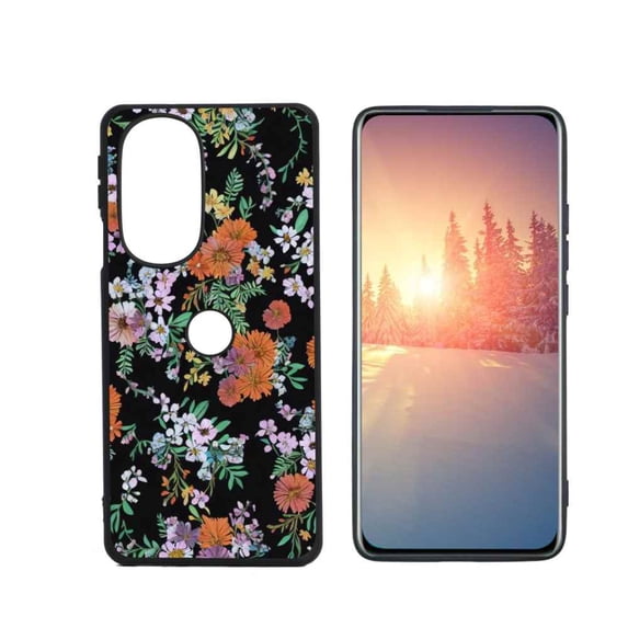 Compatible with Motorola Edge Plus 2022 Phone Case, Flowers-30 Case Men Women, Flexible Silicone Shockproof Case for Motorola Edge Plus 2022