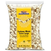 Rani Raw Cashews Whole W180 Extra Large (uncooked, unsalted) 14oz (400g) ~ All Natural, No Preservatives | Vegan | NON-GMO | Kosher | Gluten Friendly