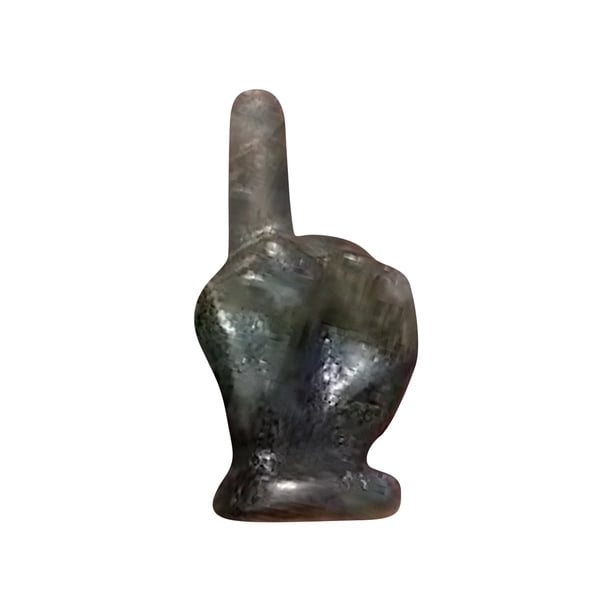 Promotion!Figura de cristales del dedo medio Estatua divertida del dedo medio de cristal, decoración del dedo medio, estatua de bolsillo tallada a mano Decoración de cristal del dedo medio