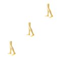 thumbnail image 2 of QualitChoice 1 Paire de Chaussettes Hautes pour Femmes 52 cm Style Preppy Jaune Vif 3Ensemble, 2 of 6