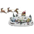 thumbnail image 1 of 12" Lighted Christmas Village with a Flying Sleigh, 1 of 2