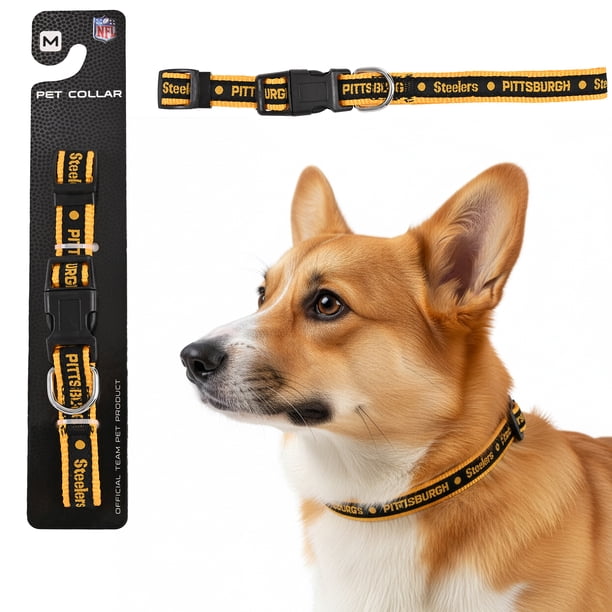 Collar NFL para perro raza mediana Pittsburgh Steelers 100% oficial