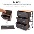 thumbnail image 4 of Costway 6 Tiroirs Tissu Rangement Table Organisateur Vitrine Armoire Furni W / Roues, 4 of 10