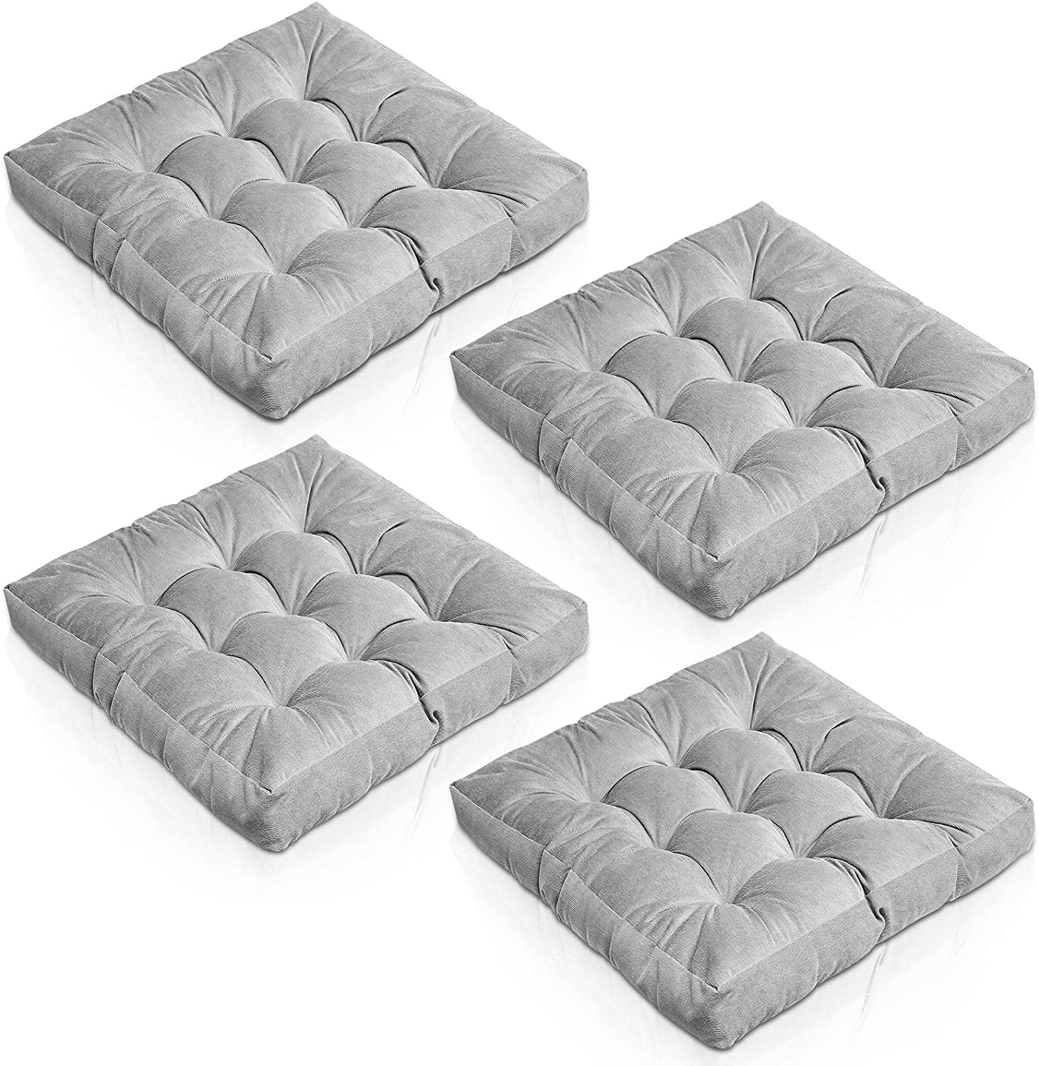 4 Pcs Meditation Floor Pillow Large Floor Pillow for Kids and Adults