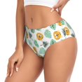 thumbnail image 2 of Fotbe Tiger Leaves Calzones Estampados para Mujer – Ropa Interior de Algodón, Cómoda, Suave y Elástica-Small, 2 of 6