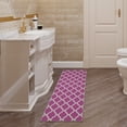 thumbnail image 5 of Ottomanson Non-Slip Hallway Runner Rug 20" x 59" Perfect for High Traffic Areas, Hot Pink Trellis, 5 of 8