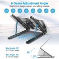 thumbnail image 3 of Laptop Stand,8 Tier Adjustable,compatible Macbook Air Pro,hp,10-15.6", 3 of 5
