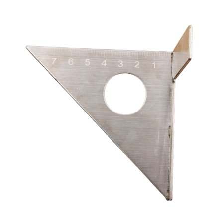 

Feiruifan Triangular Measuring Ruler Stainless Steel Line Positioning Scriber Tool DIY 45 Degrees Triangle Square T Woodworking Supplies