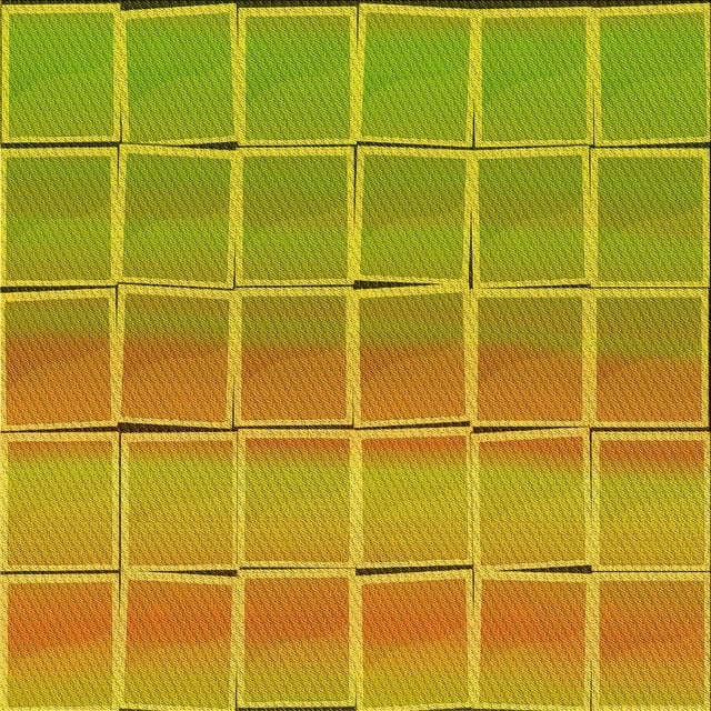 Ahgly Tapis d'Intérieur Lavable en Machine Carré Transitionnel Brun Doré Jaune, 8 Pieds Carré