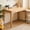 Wood, variant on Resenkose Mid Century Solid Wood Writing Desk, Smooth Edge Computer Desk with Drawers for Home Office and Small Spaces, Natural Wood